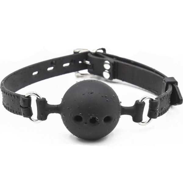 Boule Gag noir en silicone